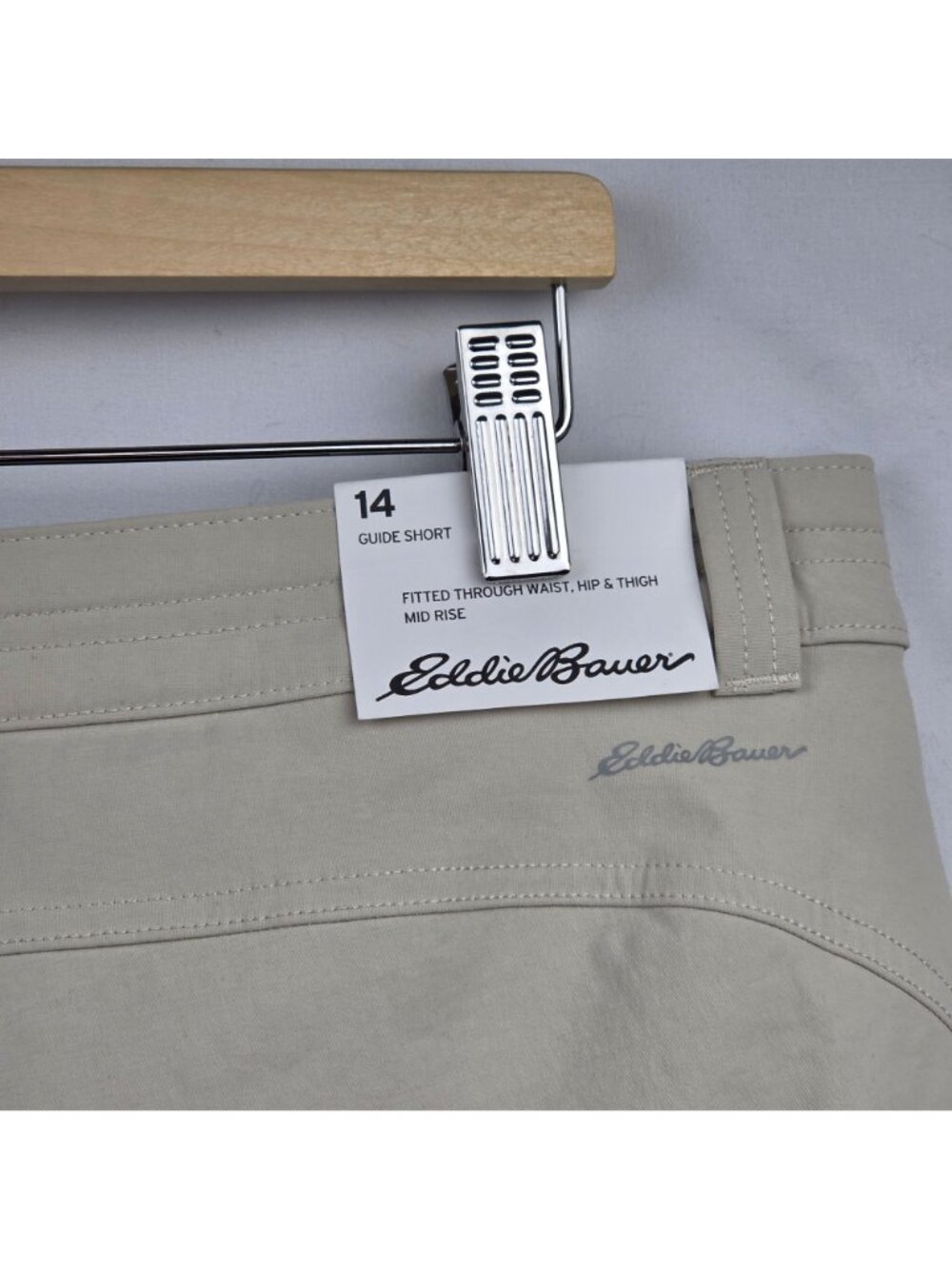 Eddie Bauer First Ascent Guide Pro Shorts Size 14 Pumice NEW - Picture 6 of 16